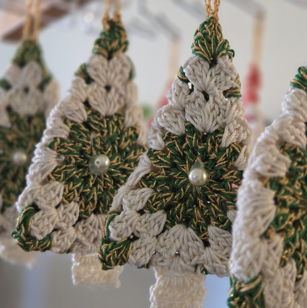 Handmade Crochet Christmas Tree | Ornament